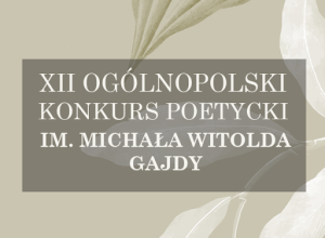 Wyróżnienie w XII Ogólnopolskim Konkursie Poetyckim