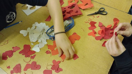 Motylko biało-czerwone