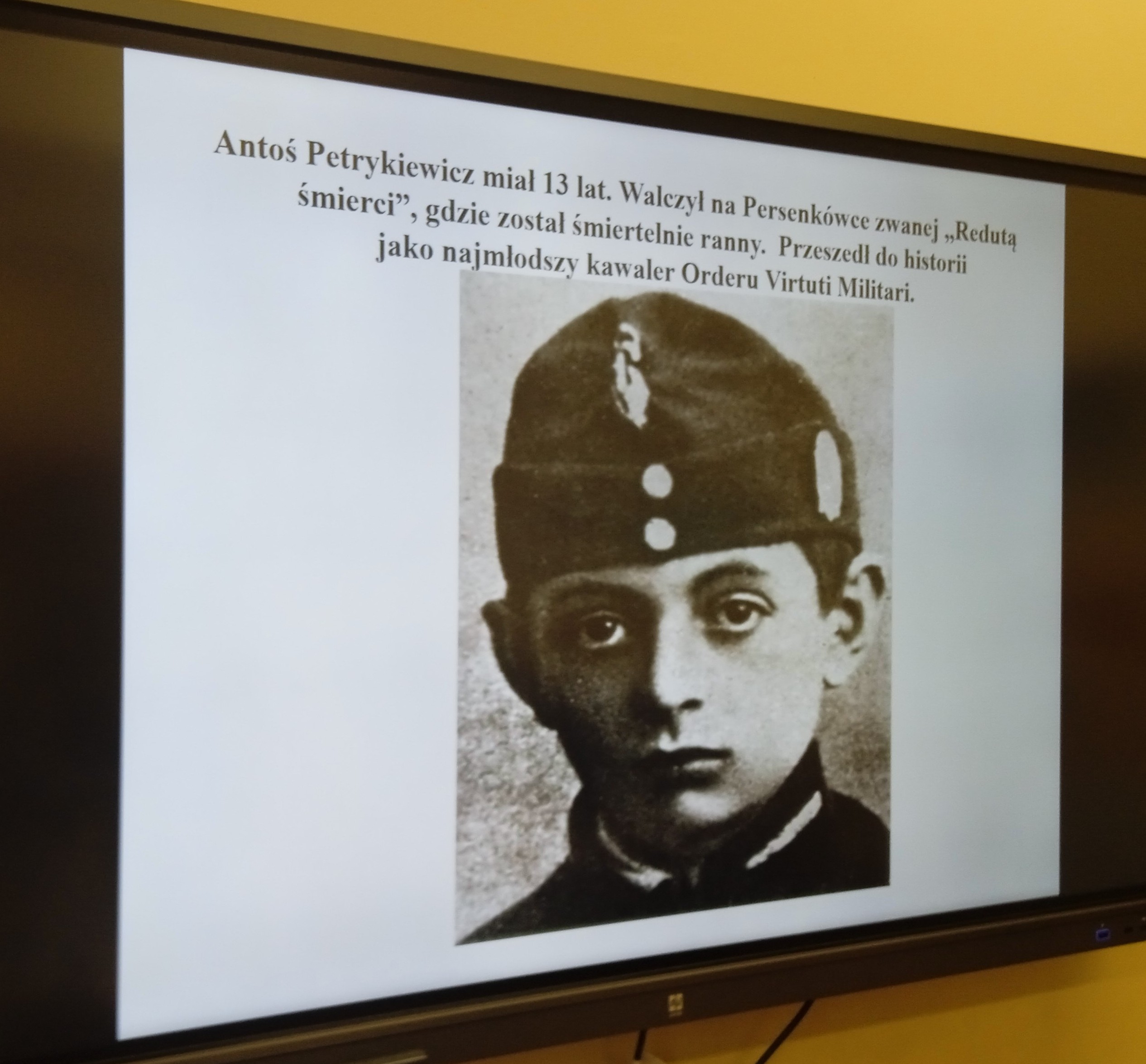 Slajd z prezentacji komputerowej