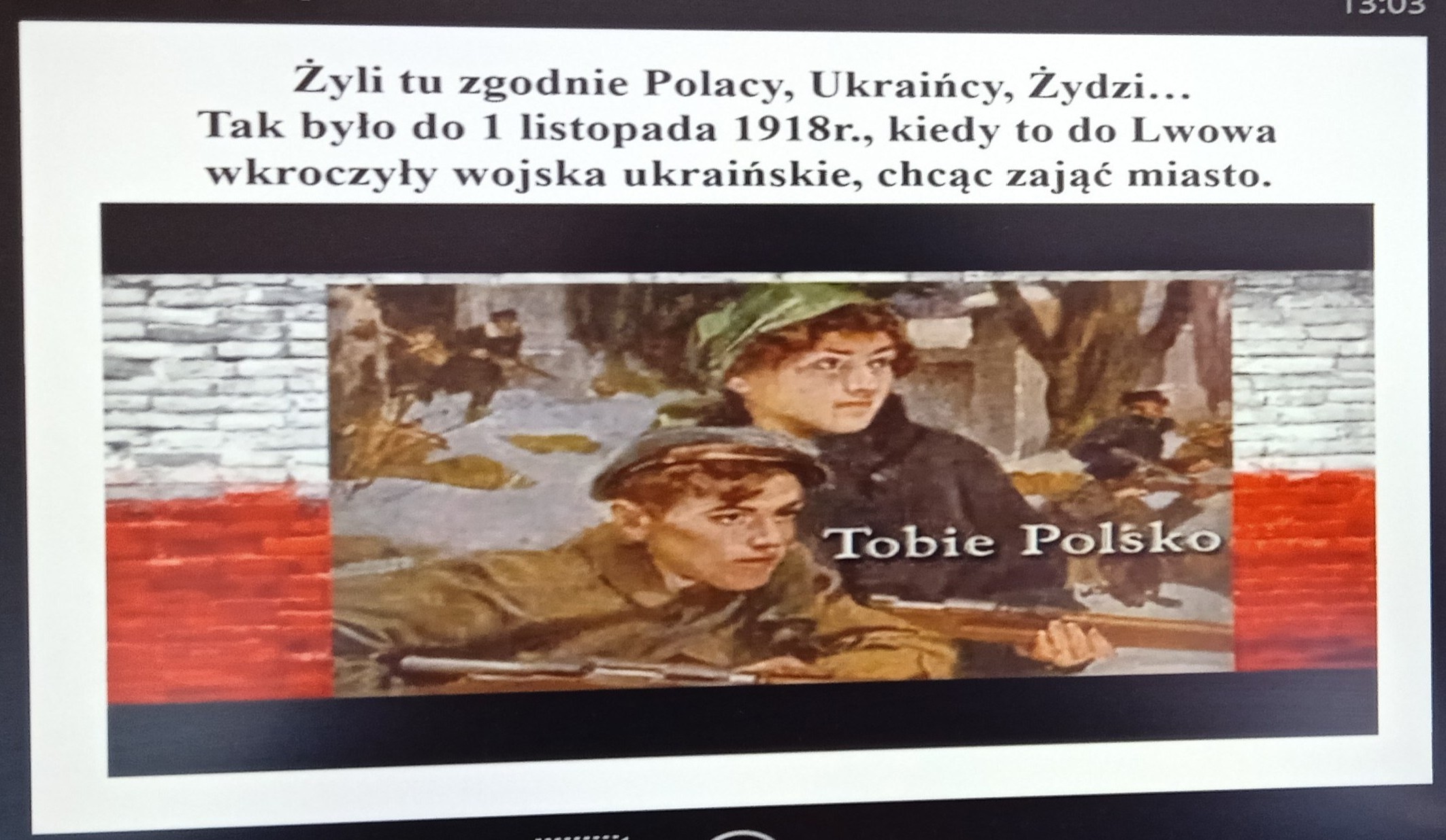 Slajd z prezentacji komputerowej