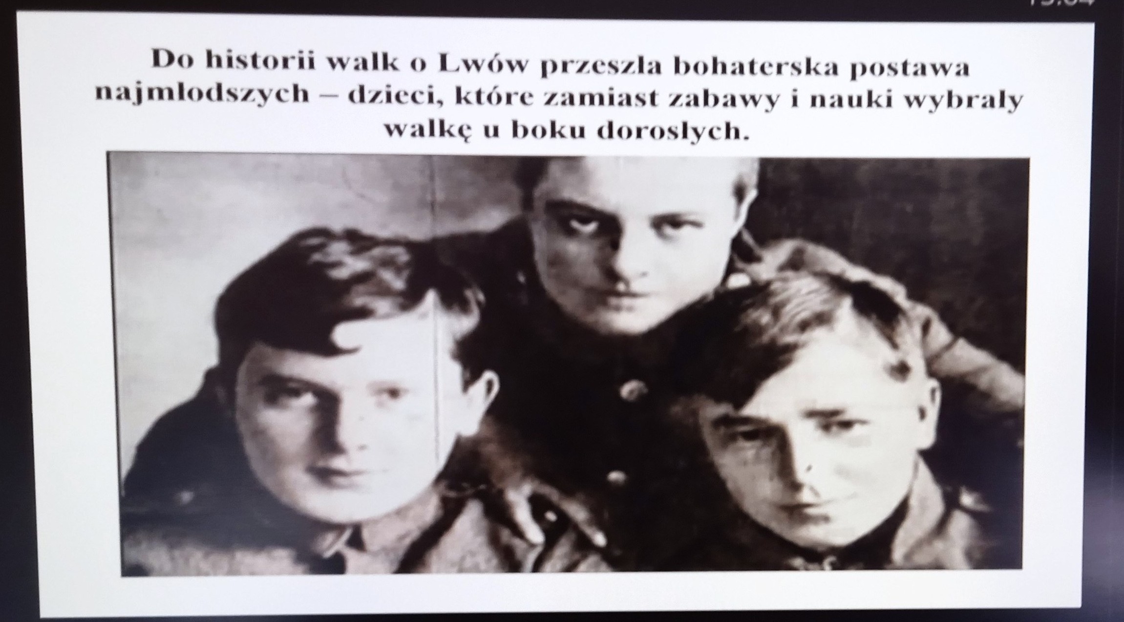 Slajd z prezentacji komputerowej