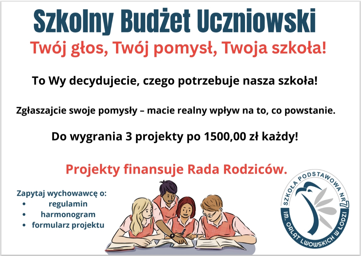 Informacje o Szkolnym Budżecie Uczniowskim