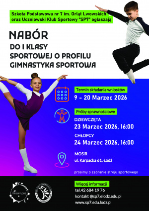 Plakat z datami prób sprawnościowych