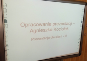 Slajd prezentacji z autorem prezentacji