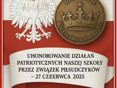 Uroczyste uhonorowanie patriotycznych działań naszej szkoły