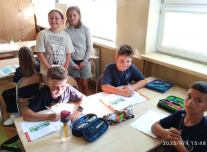 Wolontariusze w świetlicy