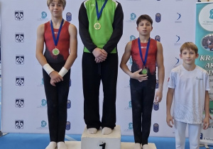 Zawodnicy na podium