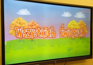 Tablica z napisem Wszystkich świętych