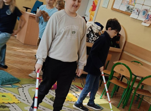 Zajęcia uspołeczniające pt. "Co widzą nasze oczy?"