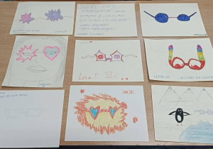 Prace plastyczne okulary dla osoby niewidomej