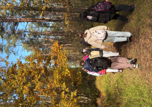 Uczniowie podczas rajdu