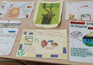 Prace plastyczne wykonane na konkurs ogólnopolski Nie marnuj żywności klasa 3
