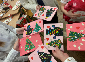 Wymiana świątecznych karteczek