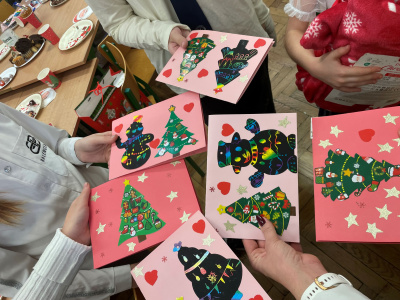 Wymiana świątecznych karteczek