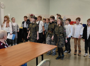 Klasa 3c z wizytą na patriotyczną nutę