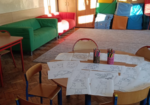 Sala nowa świetlicy do relaksu i wypoczynku