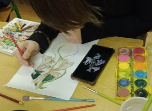 Koło plastyczne oczarowane sztuką