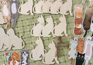 Przywieszki w kształcie kota