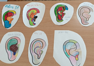 Prace plastyczne wykonane przez uczniów klasy 1a