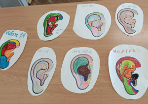 Prace uczniów wykonane na zajęciach ze szkoły włączającej