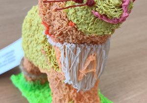 Praca plastyczna - lew