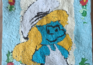 Praca plastyczna - Smerfetka