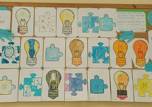 Prace plastyczne na konkurs puzzel lub żarówka