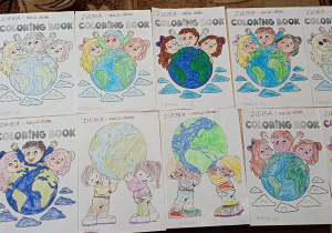 Prace plastyczne uczniów wykonane na zajęciach