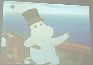 Fragment bajki dla dzieci o przygodach Muminków