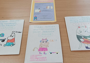 Konkursowe lapbooki o Muminku w wiosce