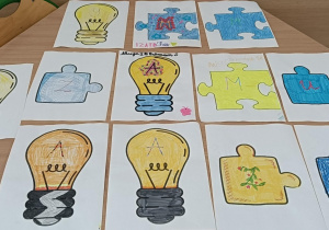 Wykonane prace plastyczne na konkurs