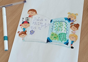 Praca plastyczna okładka do książki