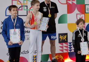 Zawodnicy na podium