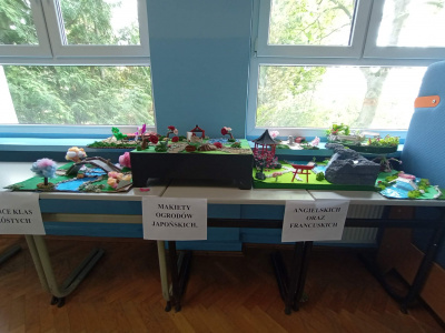 Makiety ogrodów - barwne dzieła zdolnych klas szóstych!