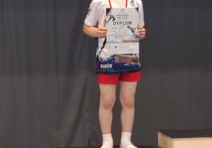 Zawodnik na podium