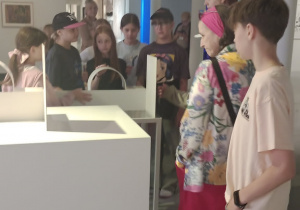 Uczniowie w Muzeum Sztuki