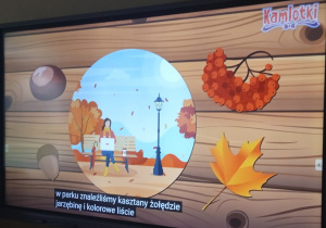 Tablica z darami jesieni