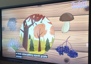 Tablica z darami jesieni