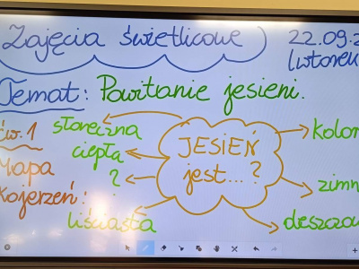 Powitanie jesieni - czyli jesienne drzewo