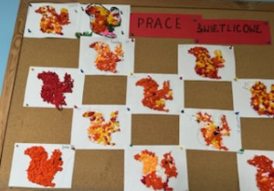 Prace plastyczne uczniów jesienna wiewiórka