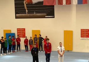 Zawodnicy na podium