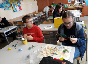 Wielkanocne stroiki klas siódmych