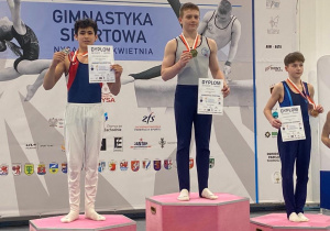 Zawodnicy na podium