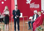 Uczniowie podczas przedstawienia - król Stanisław August Poniatowski i Marszałek Sejmu Stanisław Małachowski